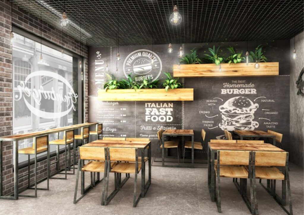 fast food restaurant interior design