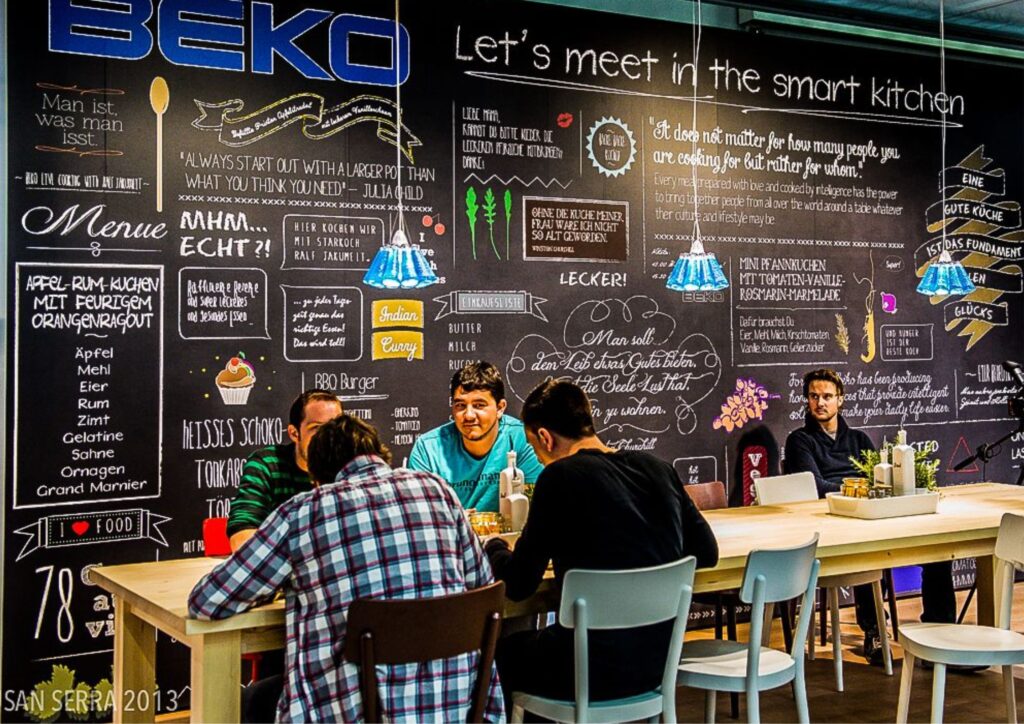 low cost restaurant interior