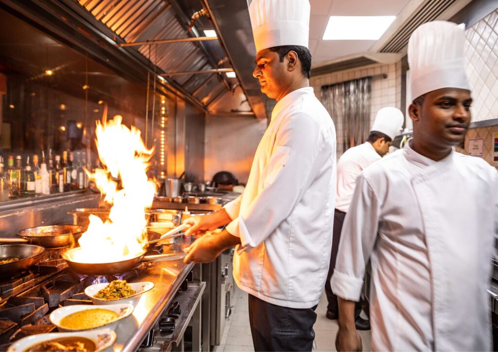 open kitchen restaurant