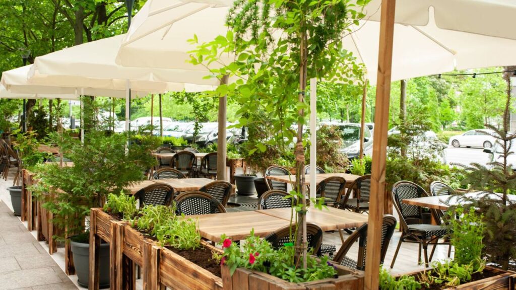 outdoor cafe