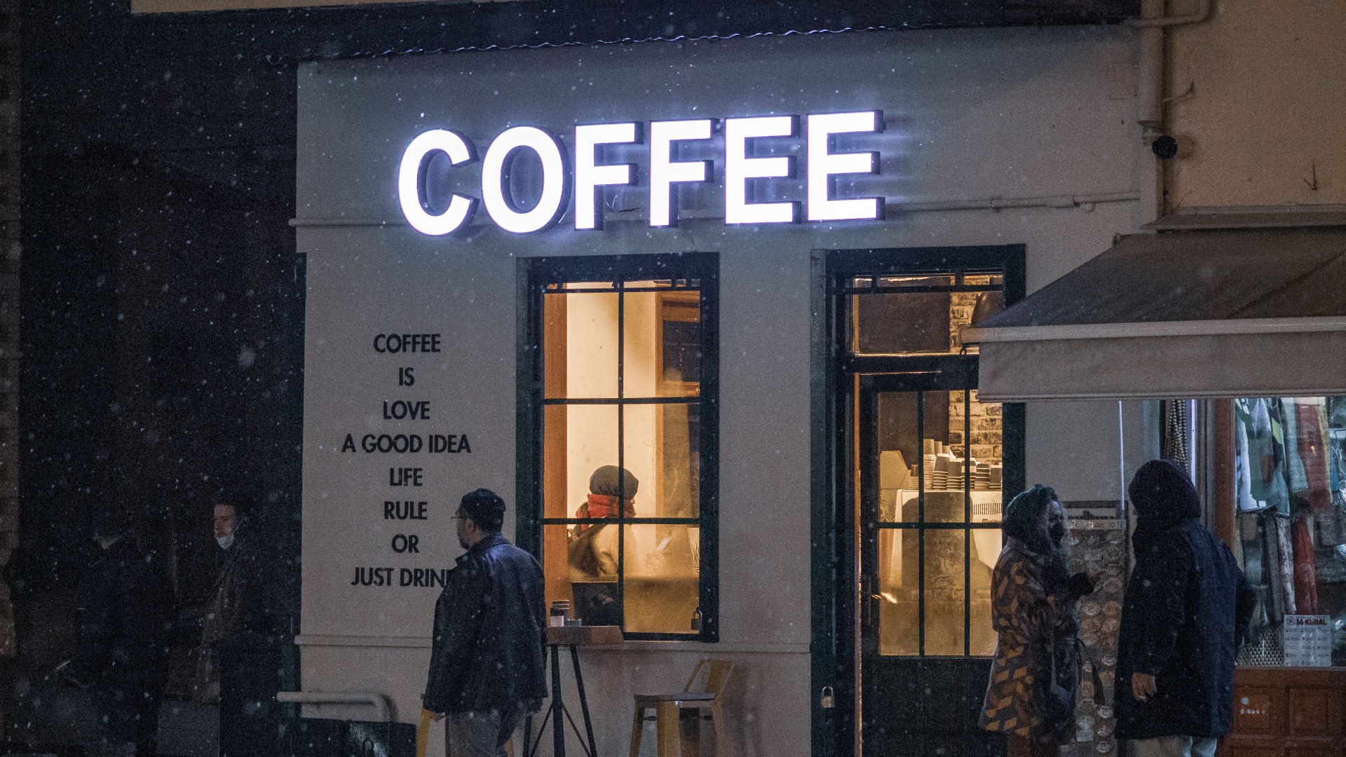 coffee shop design, small, decor