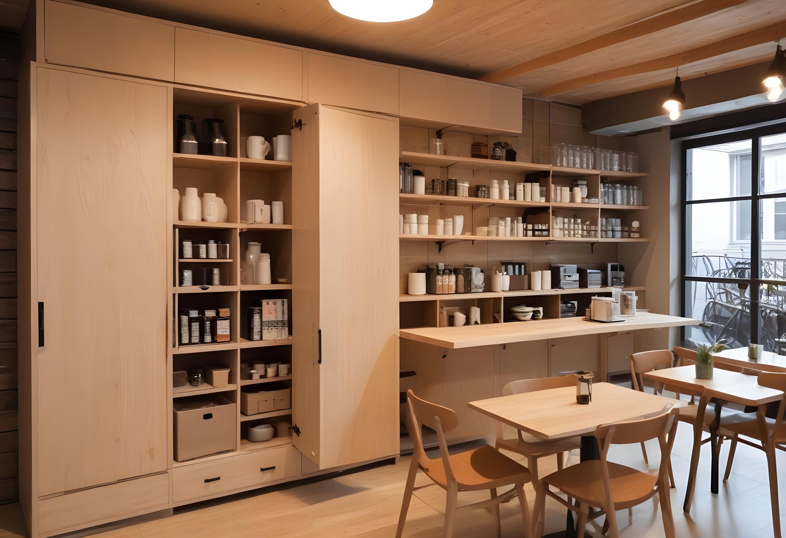 storage options, childcare, establishment, interior