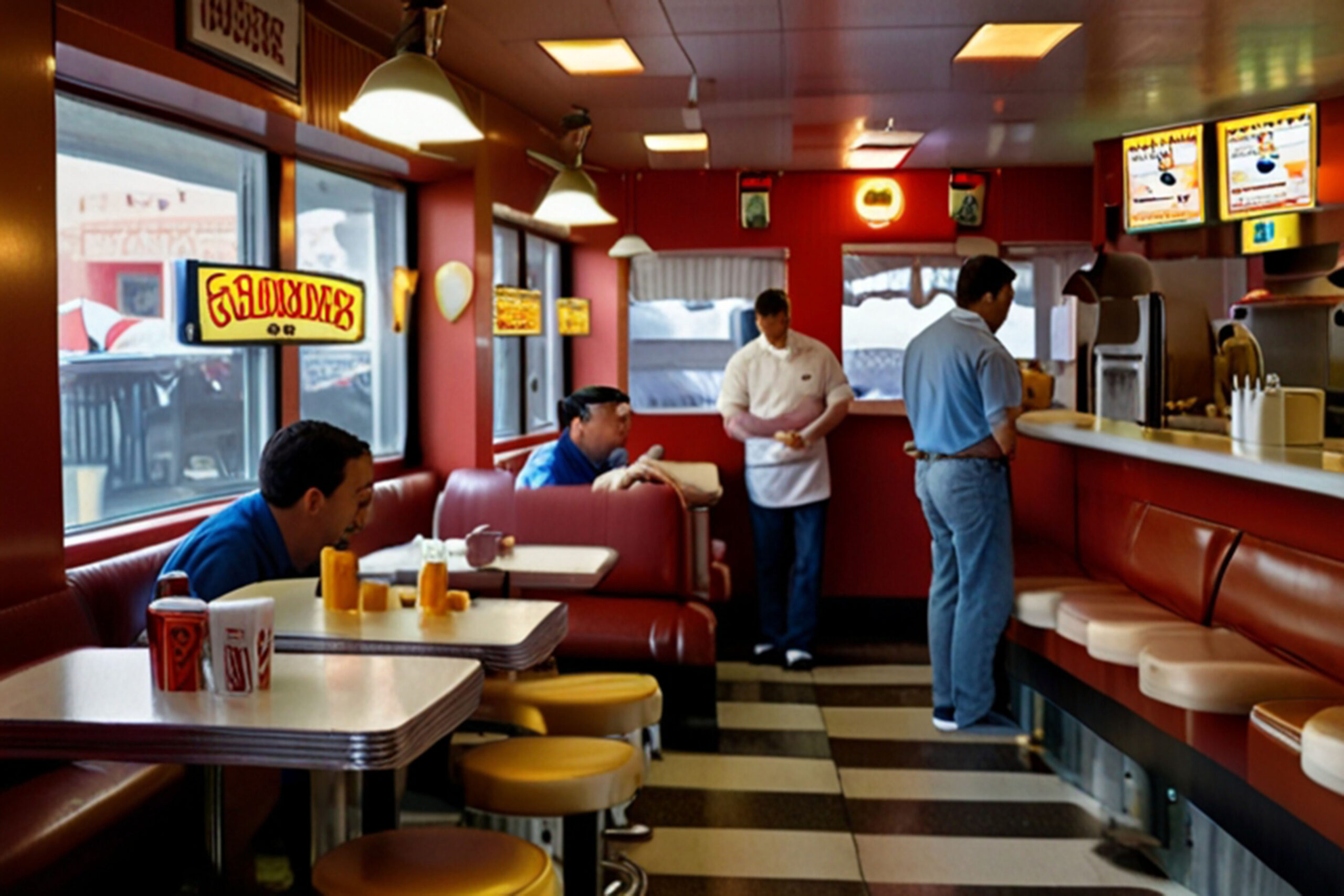 Fast Food Interior, Decor, Design, Restaurant