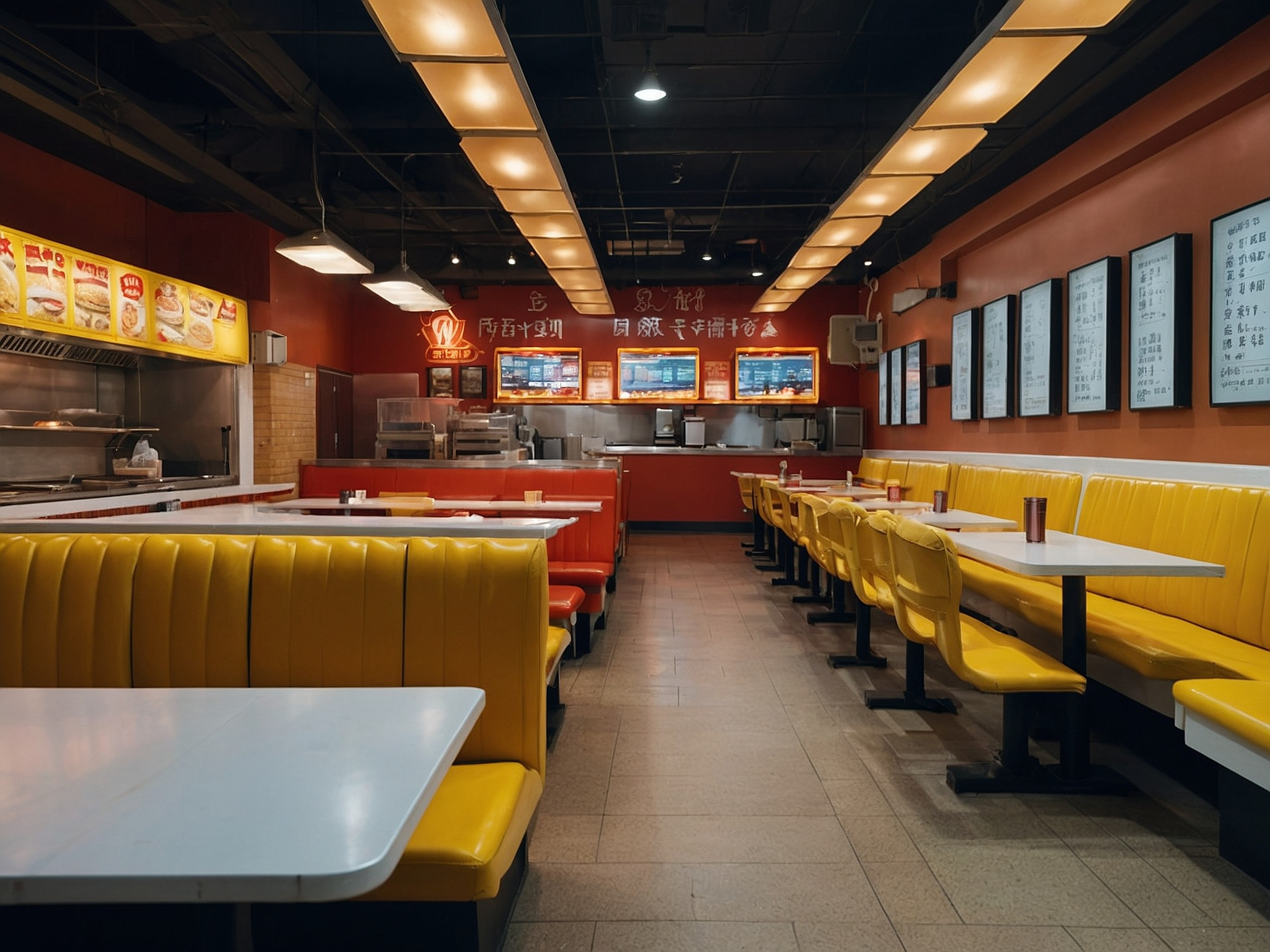Fast Food Interior, Decor, Design, Restaurant