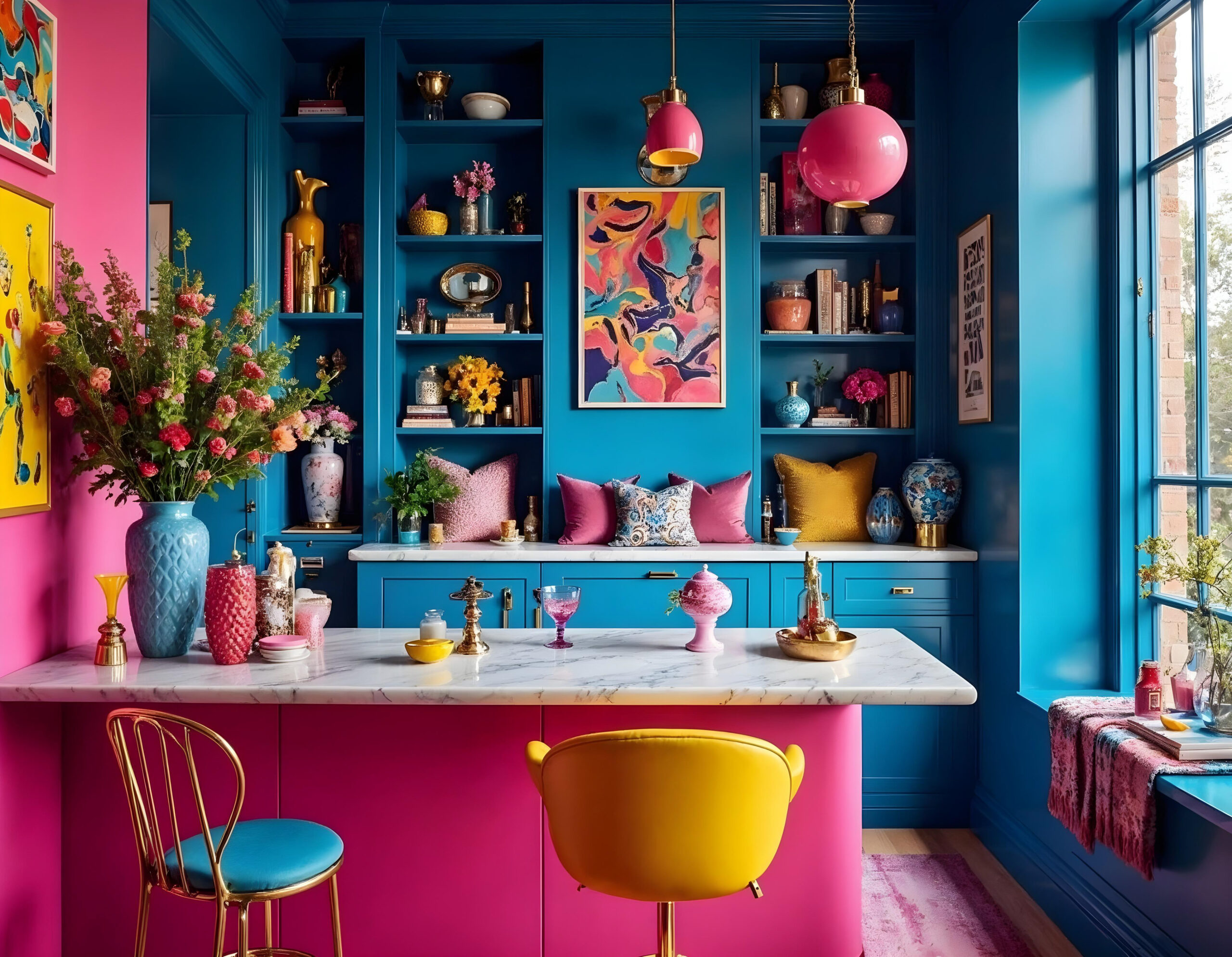 colour power in cafes, colours for cafe, colour theme and importance